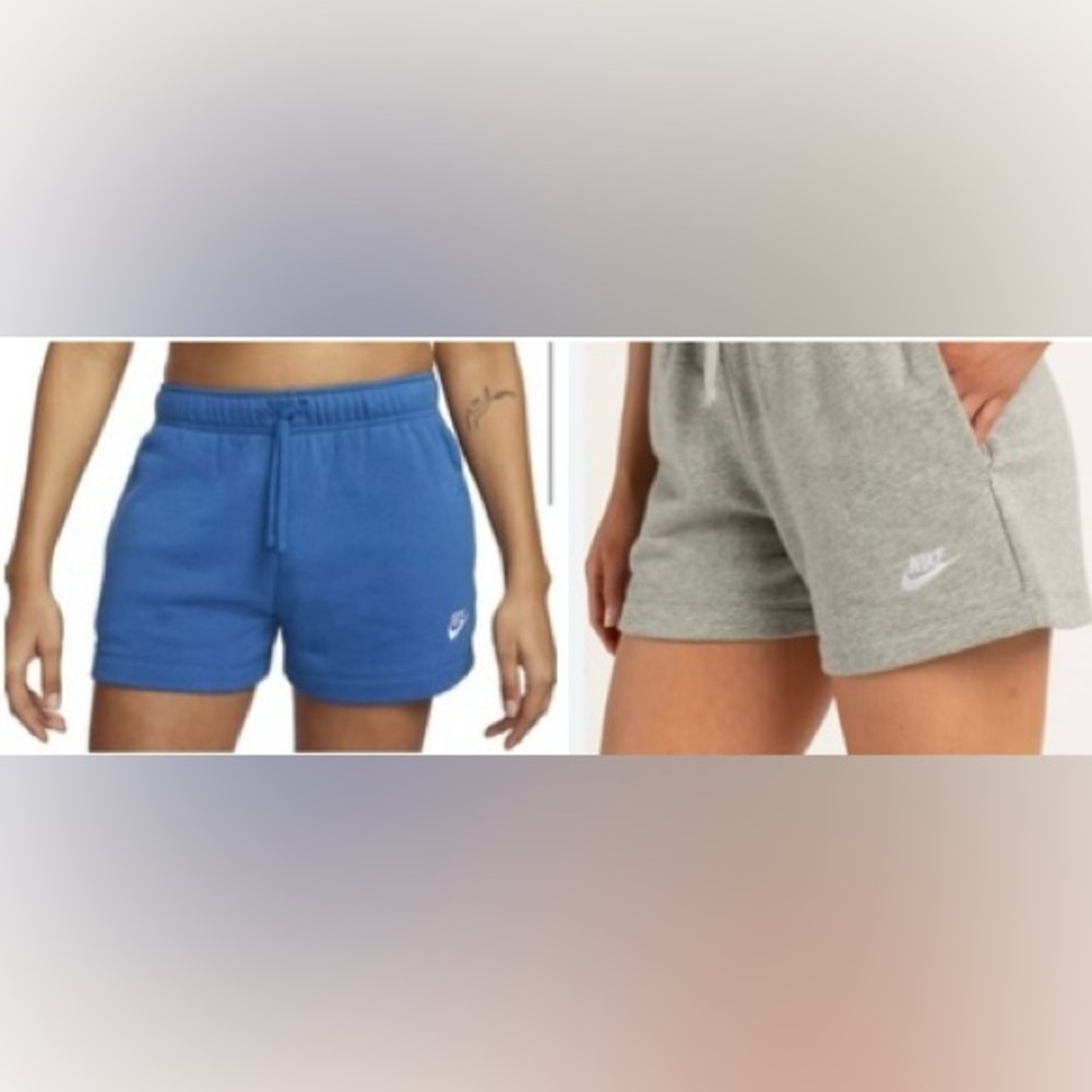 Nike shorts 2 pair Women’s 1 Blue and 1 Gray